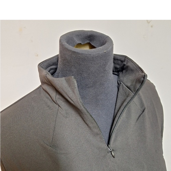 NEW! Shadow Sport Fitted Mock-Neck 1/4Zip Athletic Jacket, Black. Moist Wicking - Picture 5 of 8